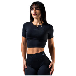 Top femei Nebbia Seamless Short-Sleeve Top Power negru BLACK