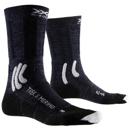 Șosete X-Socks Trek X Merino albastru închis MIDNIGHT BLUE/ARCTIC WHITE