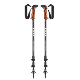 Bețe de trekking Leki Khumbu Antishock gri/portocaliu DarkanthraciteWhiteOrange