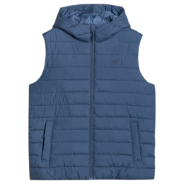 Vestă bărbați 4F Vest Jacket M225 albastru DENIM