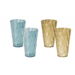 Set pahare Omada Tritan Water glass Set 0,5 l albastru