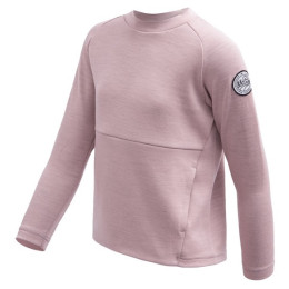 Hanorac funcțional copii Sensor Merino Upper Traveller Pink roz deschis Pink