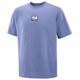 Tricou bărbați Salomon Wild Rays Label SS Tee albastru Marlin