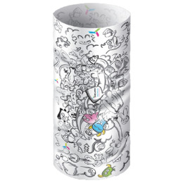 Fular multifunțional copii Silvini Motivo UA345 white alb