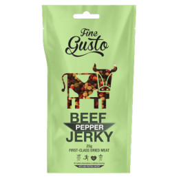 Carne uscată Fine Gusto Hovězí Jerky pepř 25g