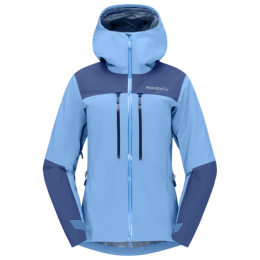 Geacă outdoor femei Norrona Trollveggen Gore-Tex Pro Light Jacket albastru deschis Allure/Vintage Indigo