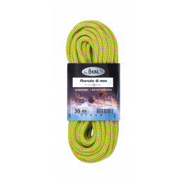 Coardă de alpinism Beal Rando GD 8 mm (30 m) galben Yellow