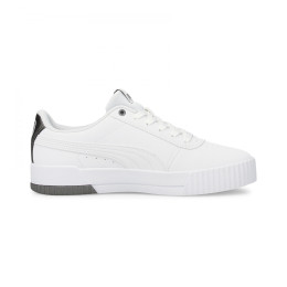 Încălțăminte femei Puma Carina Raw Metallics alb