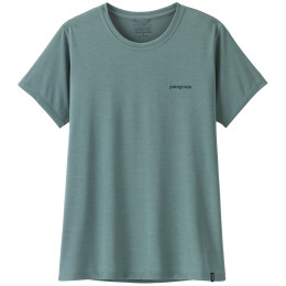 Tricou femei Patagonia Women's Capilene Cool Daily Shirt - Boardshort Logo verde Blue Sage - Light Blue Sage X-Dye