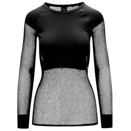 Tricou funcțional femei Brynje of Norway Lady Wool Thermo T-shirt negru black