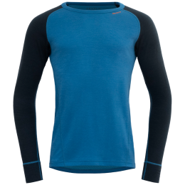 Tricou funcțional bărbați Devold Duo Active Merino 205 Shirt albastru BLUE/INK