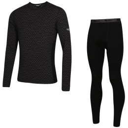 Set funcțional bărbați Zulu Merino 240 Long negru Black