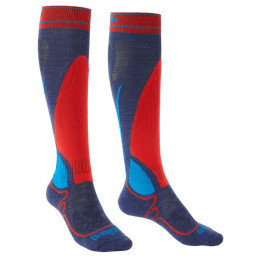 Șosete 3/4 Bridgedale Ski Junior Racer Denim albastru/gri denim/flame/322
