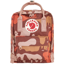 Rucsac urban Fjällräven Kånken Graphics Mini roz ChalkRose-Hidden Animals