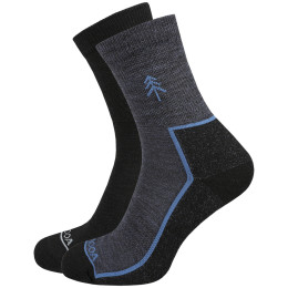 Șosete MOOA Merino Forest 2-pack culori mix Mix 1 (black,navy)