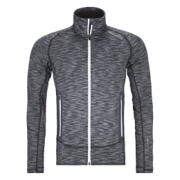 Geacă bărbați Ortovox Fleece Space Dyed Jacket negru