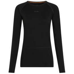 Tricou funcțional femei Icebreaker Women Merino 200 ZoneKnit LS Crewe negru Black