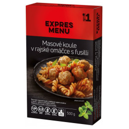 Fel principal Expres menu Masové koule v rajské omáčce s fusilli