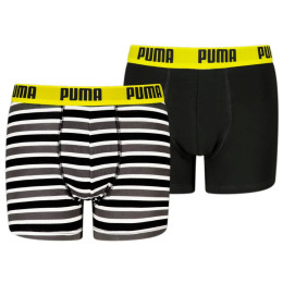 Boxeri pentru băieți Puma Everyday Striped Boxers 2P