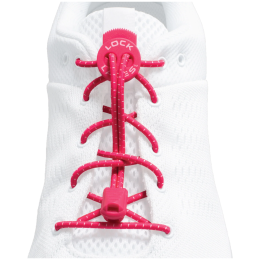 Șireturi încălțăminte Lock Laces Original roz Hot Pink