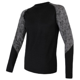 Tricou funcțional bărbați Sensor Merino Impress mân. lungă