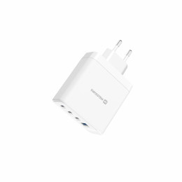 Adaptor Swissten GaN 2X USB-C 100W + 1X USB-C 20W + 1X USB-A 30W