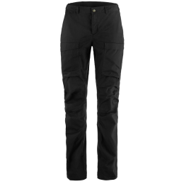 Pantaloni femei Fjällräven Abisko Hybrid Trail Trousers W negru black