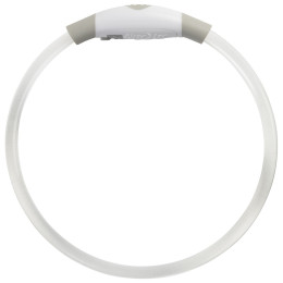 Zgardă luminoasă pentru câini Nite Ize NiteHowl Mini LED alb Disc-O Select