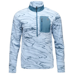 Hanorac bărbați Black Diamond Rift HZ Fleece Jacket albastru deschis Relief-Fog Blue-Midnight Blue