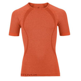 Tricou funcțional bărbați Ortovox Merino Comp. Cool portocaliu/ CrazyOrange