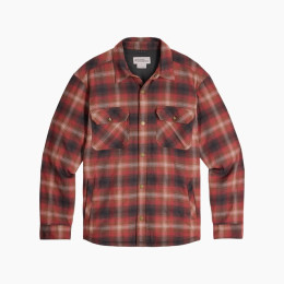 Cămașă bărbați Royal Robins M Vista Flannel Shacket roșu Spice Grizzly Pld