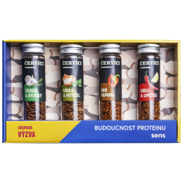 Viermi comestibili Sens Set cadou de 4 arome