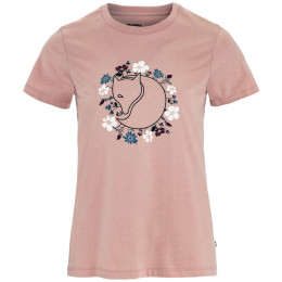 Tricou femei Fjällräven Fjällblomster Fox T-shirt W roz Chalk Rose