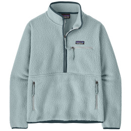 Hanorac femei Patagonia Retro Pile Marsupial albastru deschis Virtually Blue