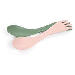 Tacâm copii Light My Fire Spork Little BIO 2-pack roz/verde