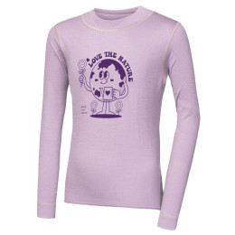 Tricou funcțional copii Sensor Merino DF Planet Mystic Violet roz deschis Mystic Violet