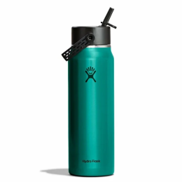 Termos Hydro Flask 32 Oz Lightweight Wide Flex Straw Cap verde Emerald Green