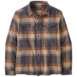 Cămașă bărbați Patagonia M's Fjord Flannel Shirt gri/maro Sunrise Ridge: Forge Grey