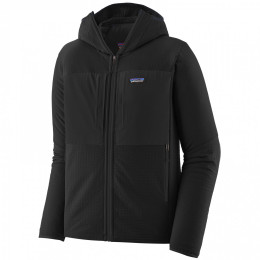 Geacă softshell bărbați Patagonia R2 TechFace Hoody negru
