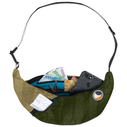 Borsetă Ticket to the moon Upcycled Sling Bag khaki Army Green / Brown