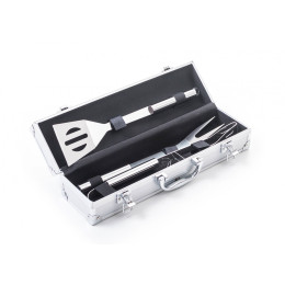 Ustensile grătar G21 set de 3 buc. în cutie de aluminiu