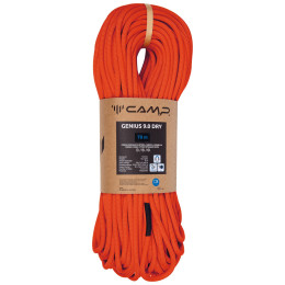 Coardă de alpinism Camp Genius 9.0 Dry - 70m roșu Red