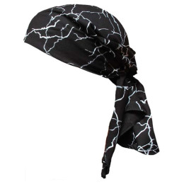 Fular Progress Šátek D Sat Tisk 9BG negru PatternBlackLightning