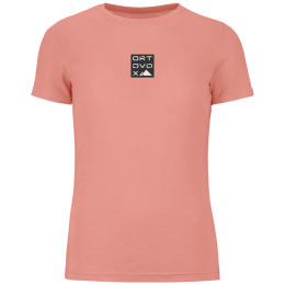 Tricou femei Ortovox 185 Merino Square T-shirt Women's roz Bloom