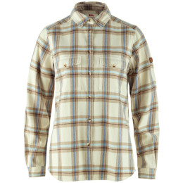 Cămașă femei Fjällräven Övik Heavy Flannel Shirt W bej Chalk White-Fossil