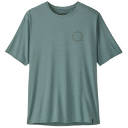 Tricou bărbați Patagonia Men's Capilene Cool Daily Shirt - Spoke Stencil albastru Blue Sage - Light Blue Sage X-Dye