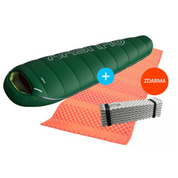 Set sac de dormit Husky Monti -11°C + saltea Akord GRATIS portocaliu