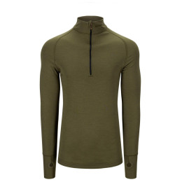 Pulover pe gât bărbați Brynje of Norway Arctic Tactical Zip-polo 3/4 neck olive olive