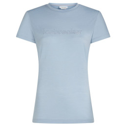 Tricou funcțional femei Icebreaker Women M 150 Tech Lite SS Tee IBStitchlin albastru deschis Zinc Blue