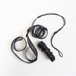Coardă hamac Ticket To The Monn Lightest Straps negru